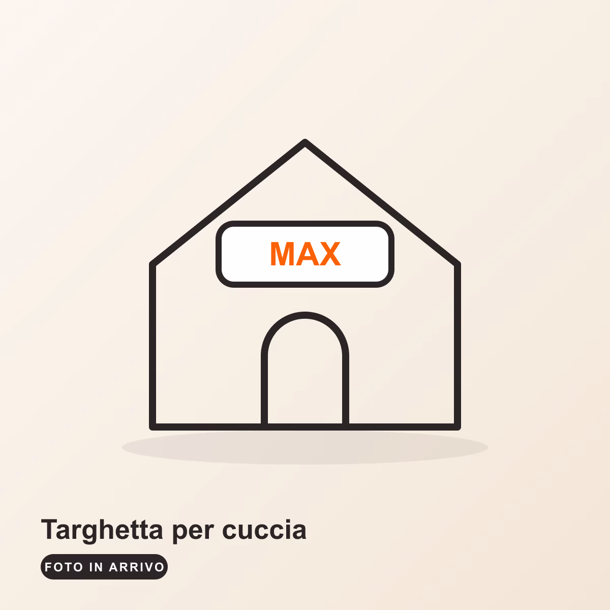 Targhetta col nome per cuccia